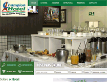 Tablet Screenshot of championhotel.com.br